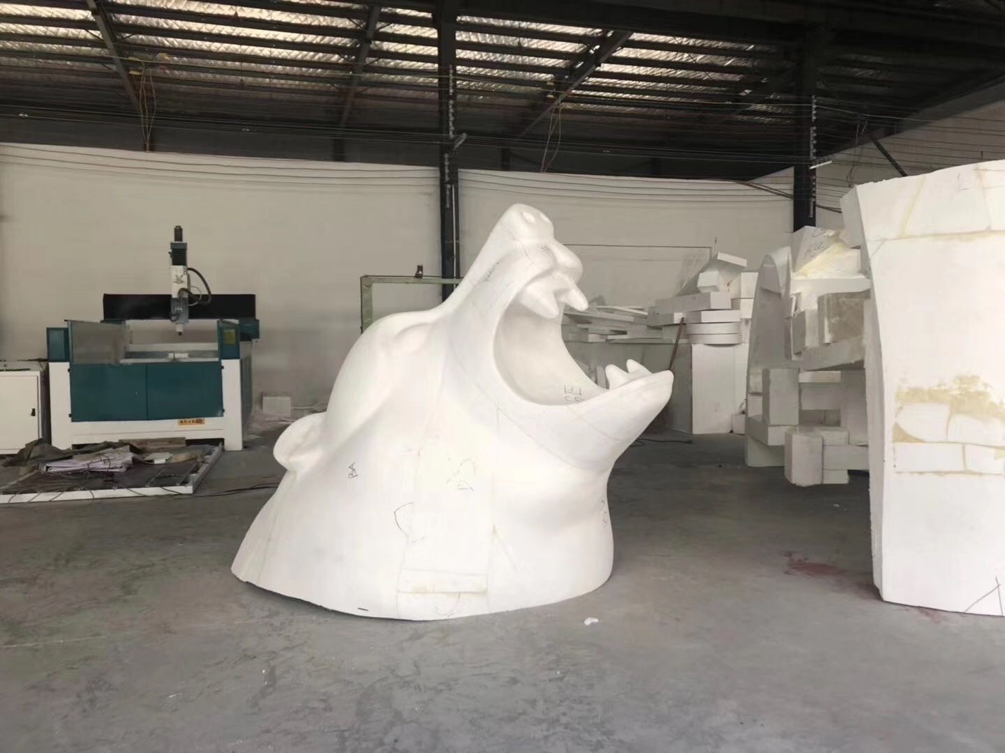 四轴泡沫雕刻机- 三轴大型浮雕泡沫机-泡沫雕塑雕刻机