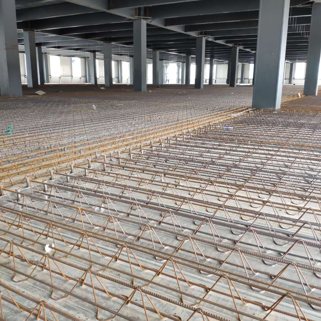 厂家供应钢筋桁架楼承板热镀锌桁架浇筑混凝土q235b钢结构组合压型