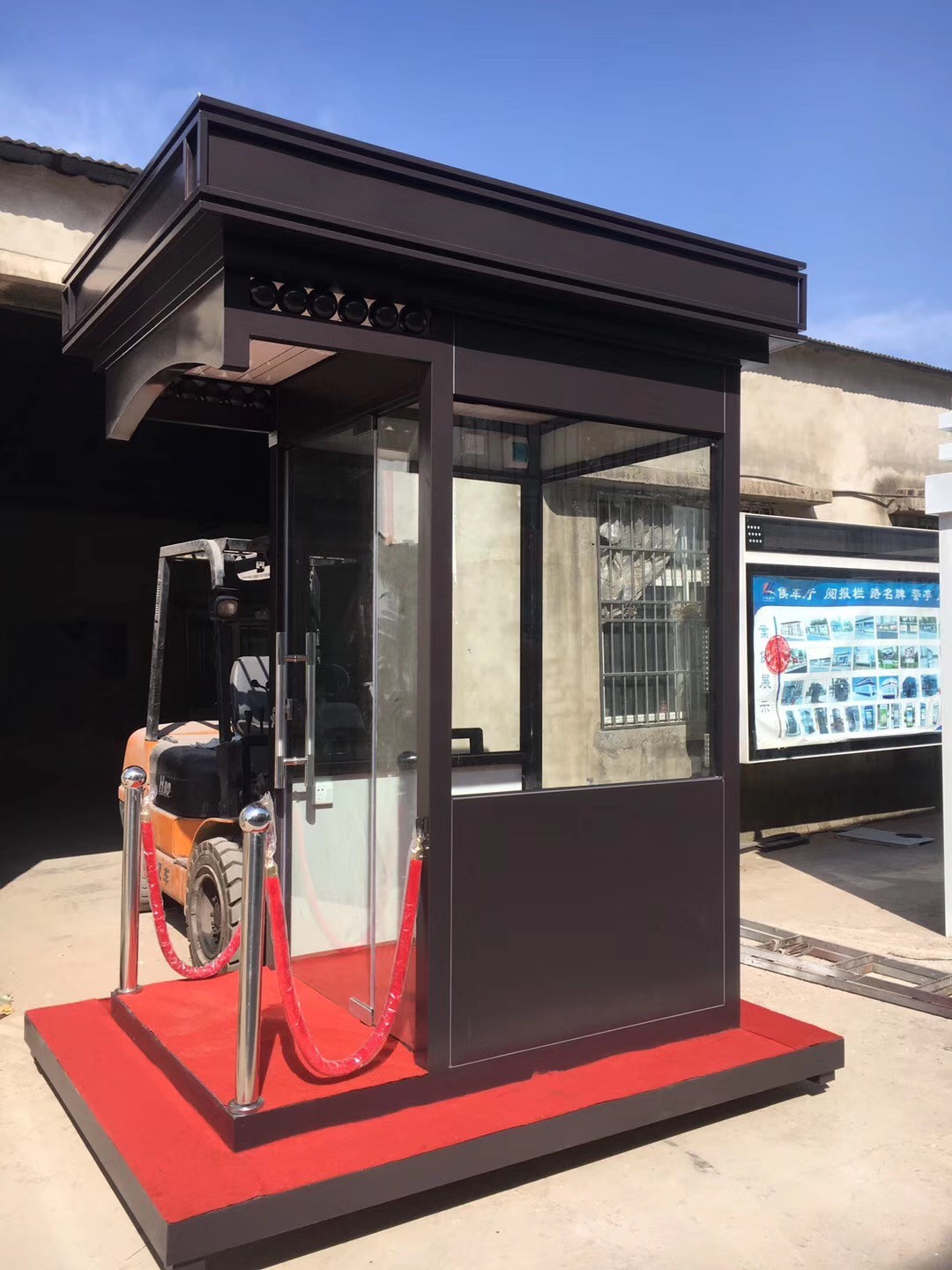 河南鹤壁形象站台岗亭/值班岗亭/窄条岗亭/岗亭厂家/定做现货