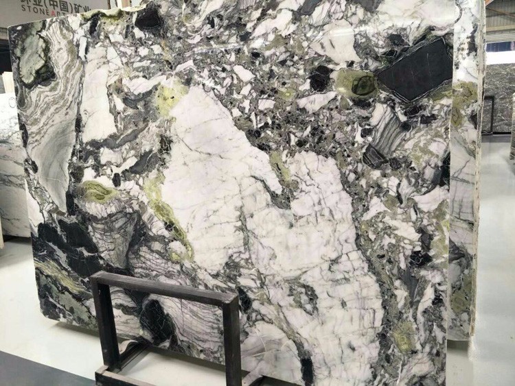 冷翡翠大理石绿色大理石别墅大理石花岗岩门套电梯门套石材线条圆柱