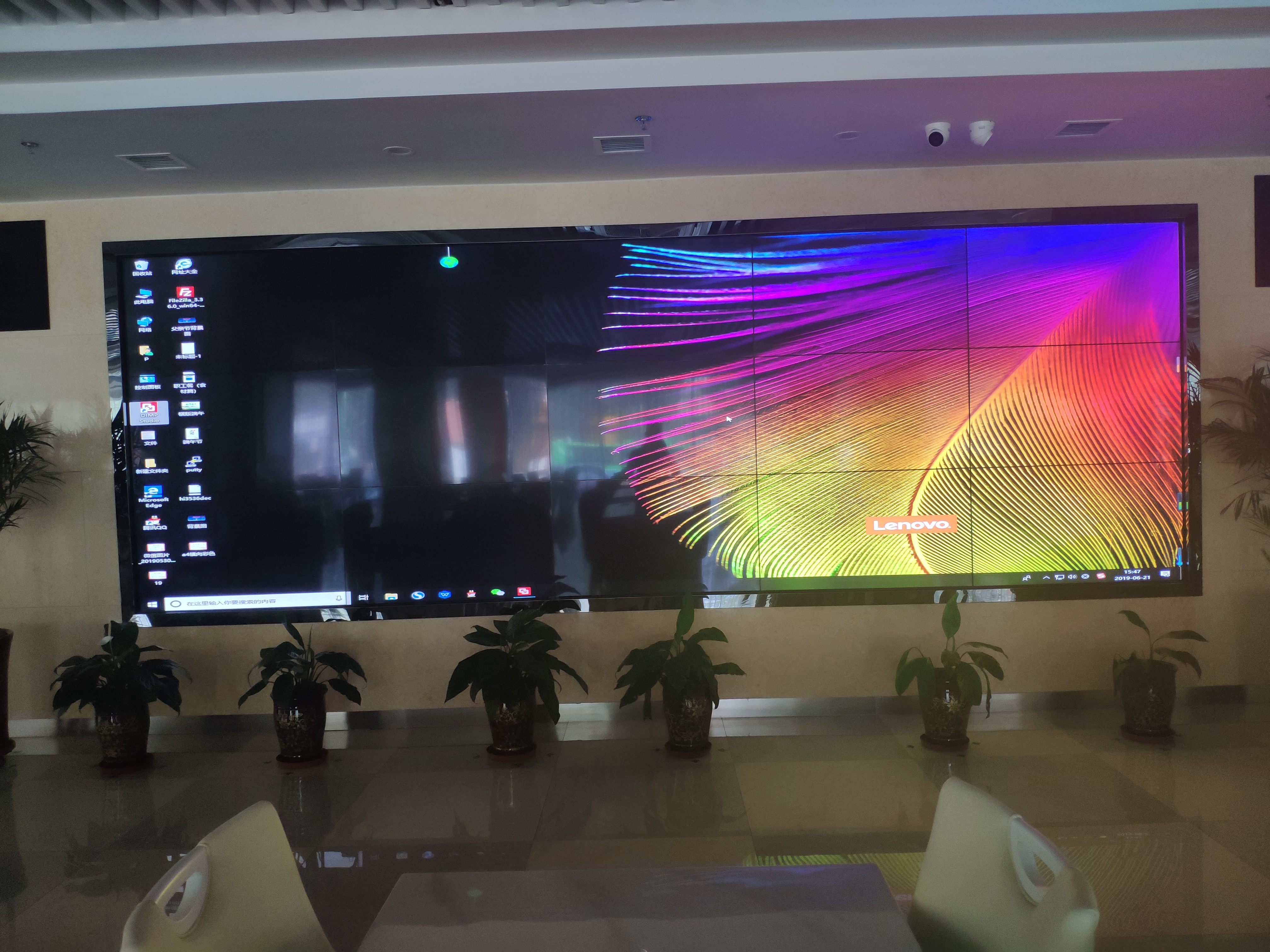 海视博43寸超窄边lcd液晶拼接大屏幕电视墙监控显示器