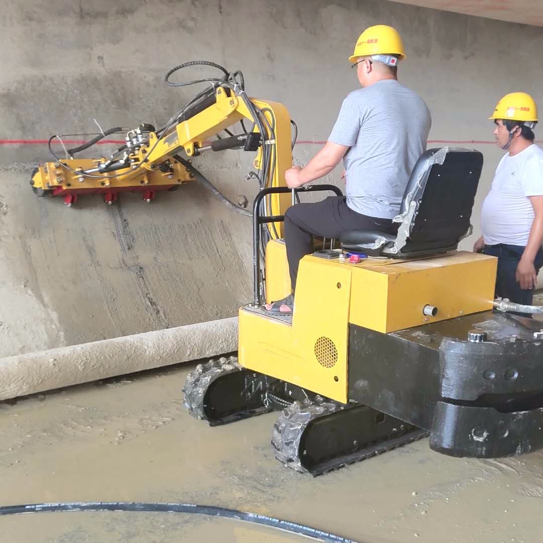 隧道二衬错台凿毛机 隧道矮边墙凿毛车 弧形面凿毛机