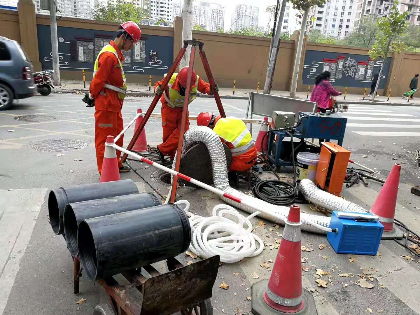 威海管道疏通,高压清洗管道,管道清淤