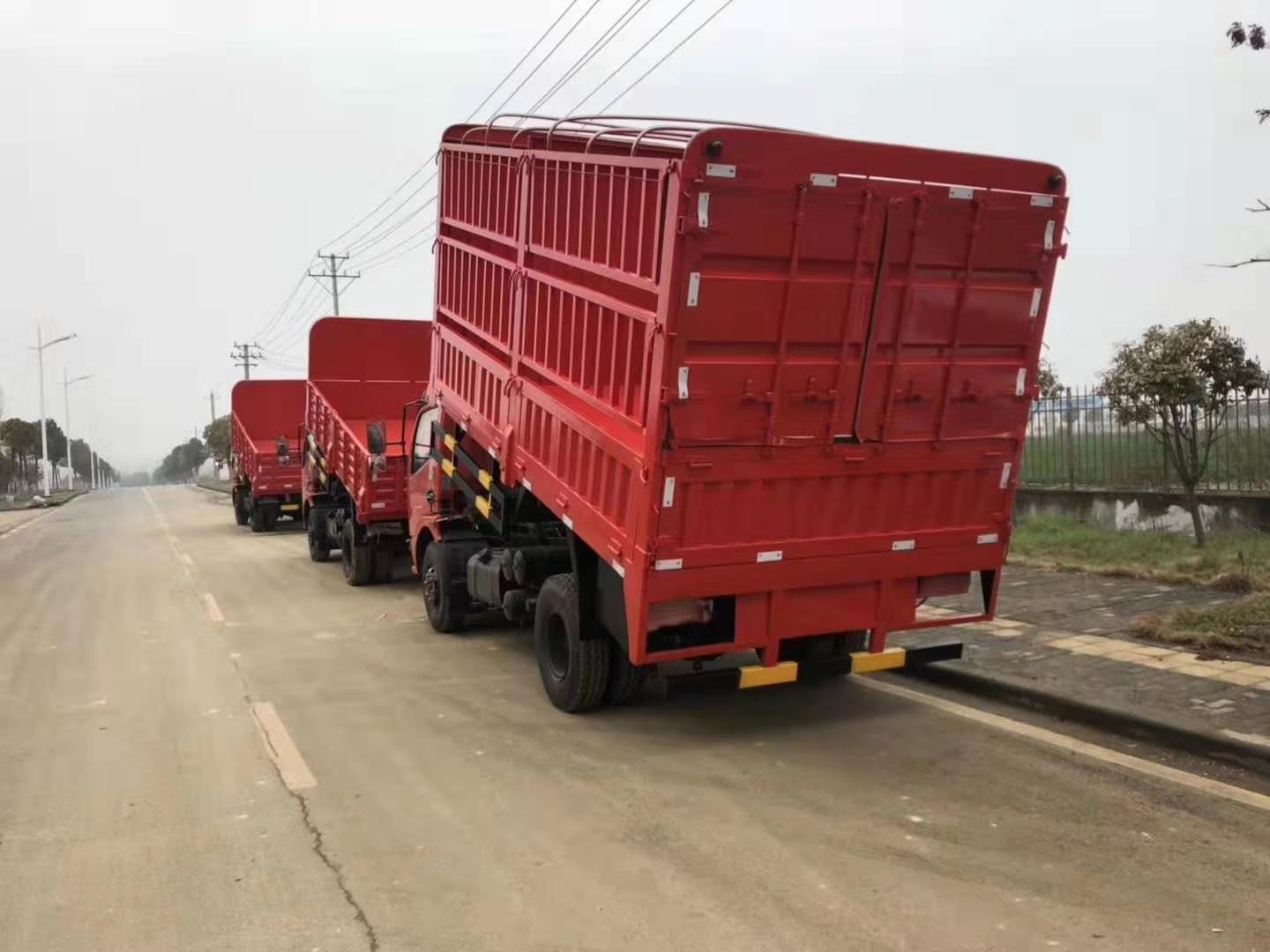 仓栅自卸蓝牌货车报价 东风蓝牌自卸高栏货车 东风仓栏自卸汽车厂家