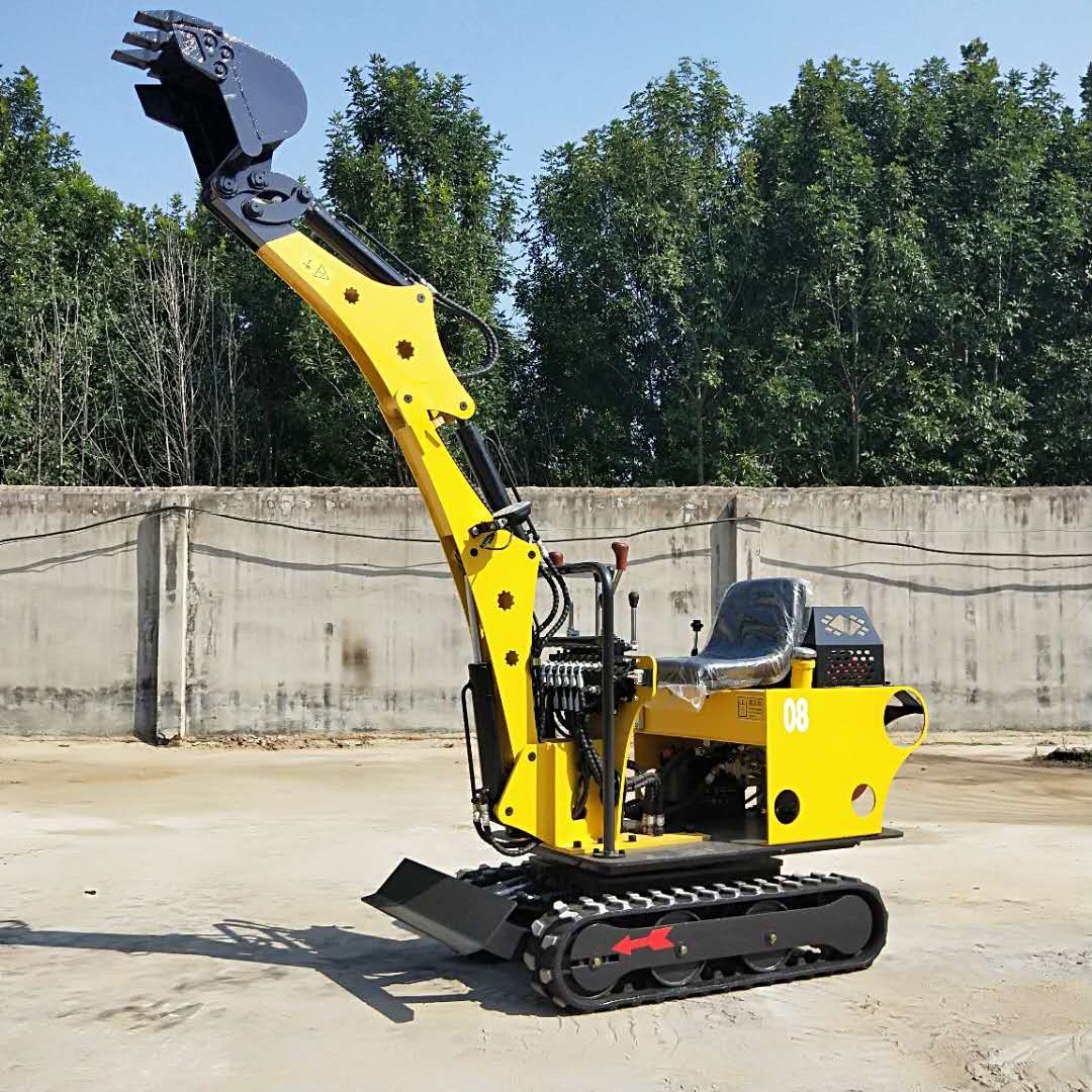 08小型挖掘机价格农用挖土机室内微挖机大棚挖土果园挖沟室内破碎