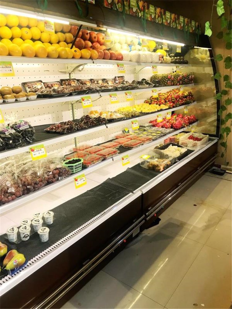 河南郑州水果保鲜柜厂家定做 水果展示柜风幕柜