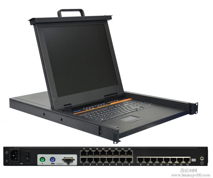 kvm切换器8口 usb机架式17英寸热键服务器用