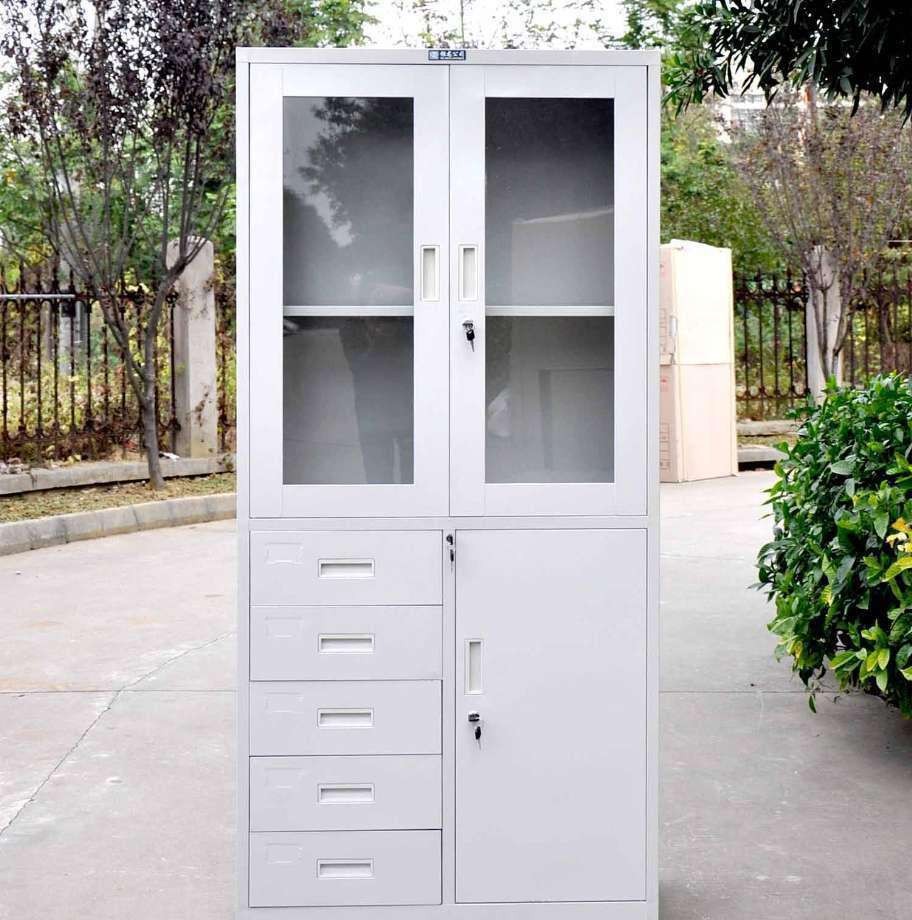 指纹电子密码锁文件柜办公保密柜资料档案铁皮柜保险柜矮储物柜子