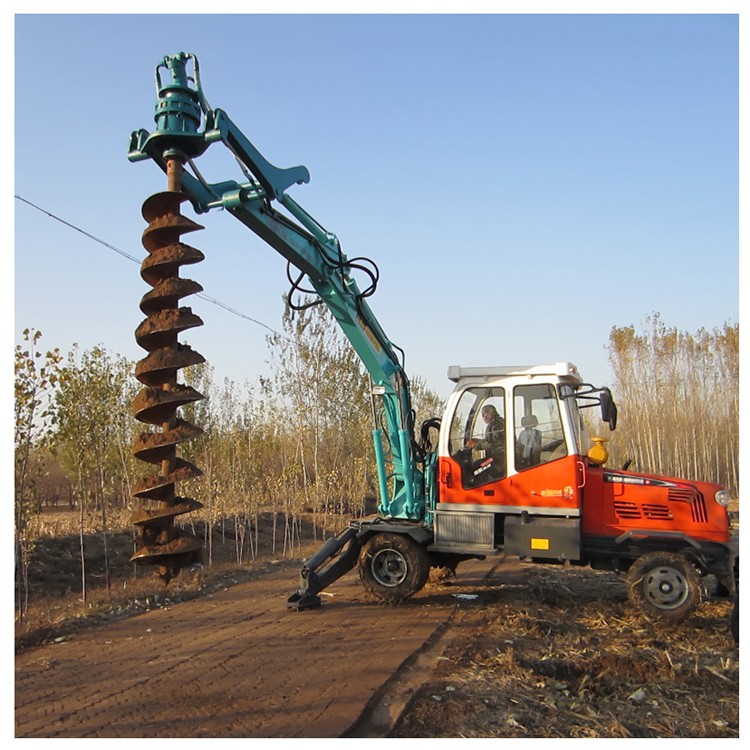 工程机械,建筑机械> 其他工程与建筑机械> 轮式挖掘机式钻孔机 挖掘机