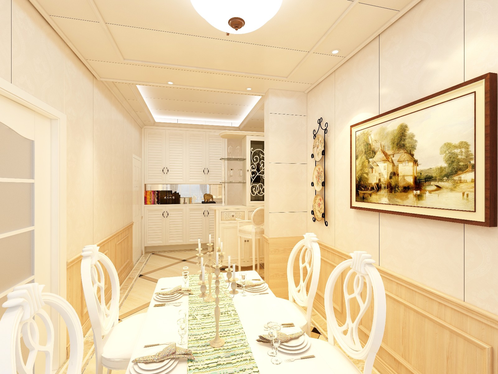 金粉世家家装酒店宾馆专用环保集成墙面整装