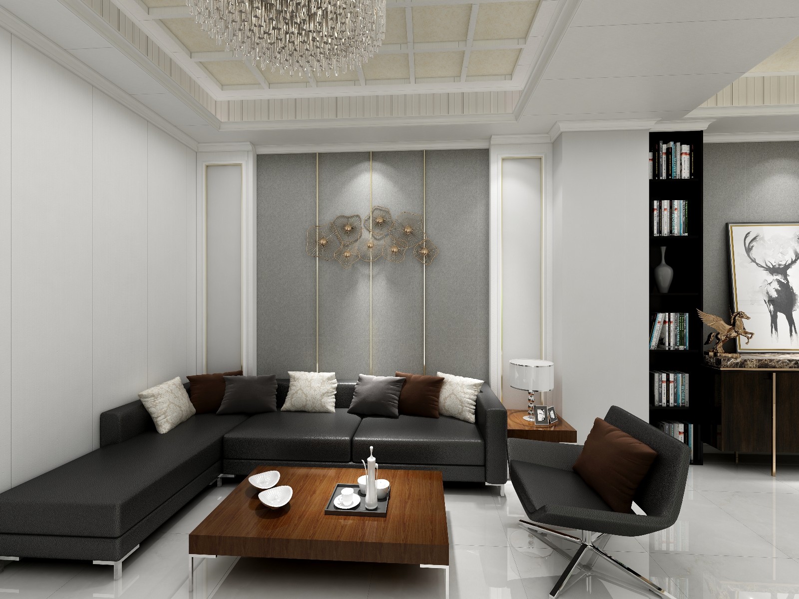 金粉世家江阴市别墅室内复合护墙板批发价格 集成墙饰全屋整装 新型