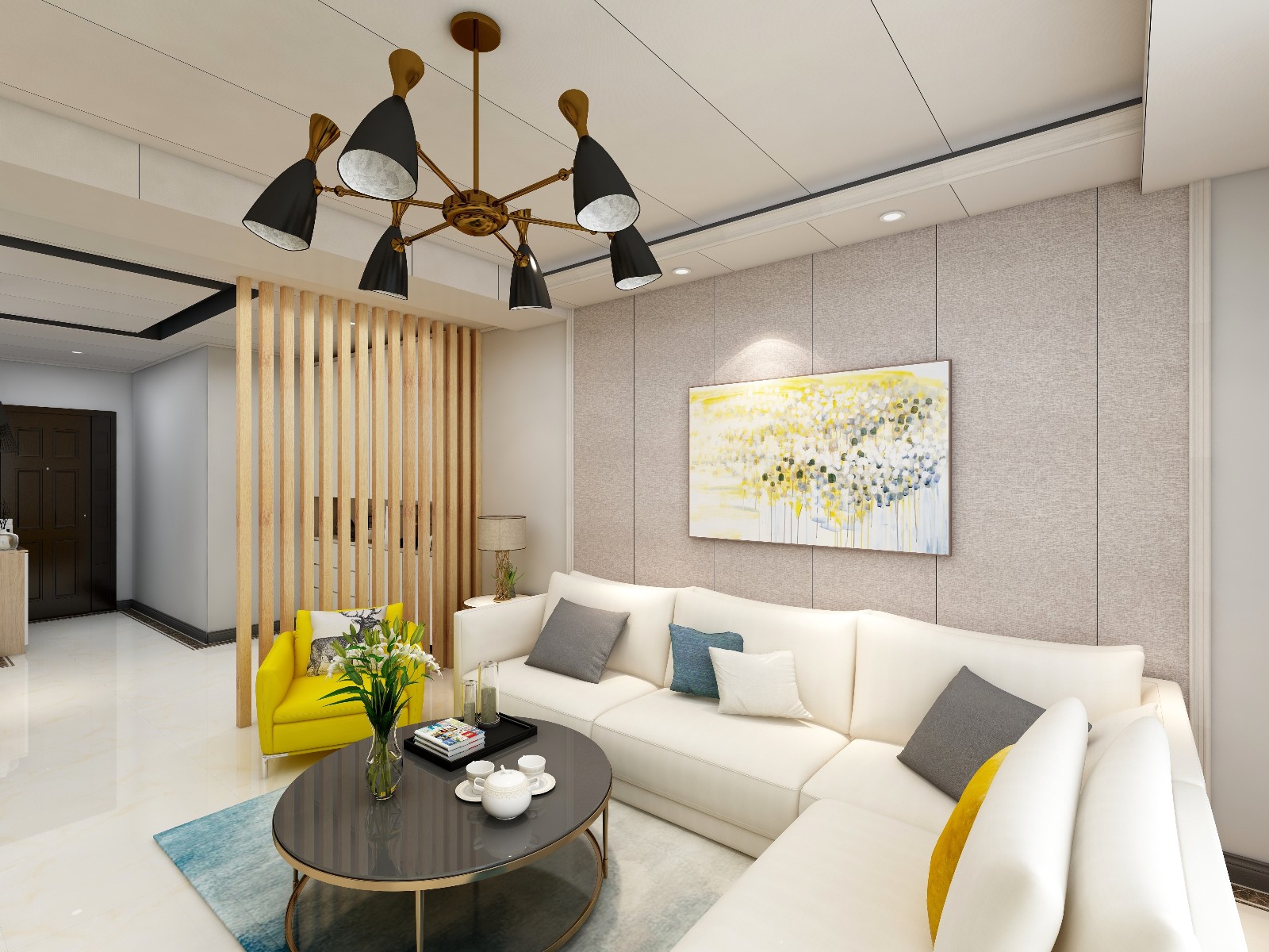 金粉世家高淳区生态木墙板 竹木纤维集成墙板300600覆膜防水阻燃快装