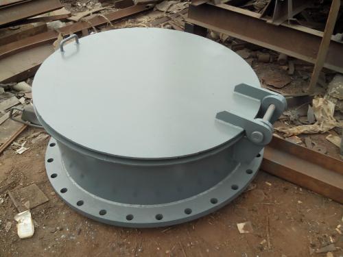 供应可定制不锈钢拍门止水复合材料拍门单向疏水铸铁拍门管道拍门