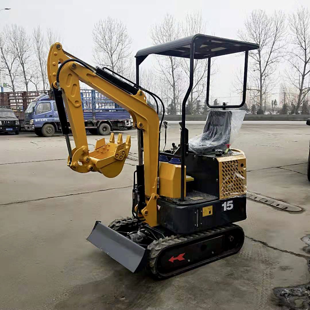 用起来顺手微小型挖掘机 15型农机小钩机 双缸水冷柴油农用挖掘机