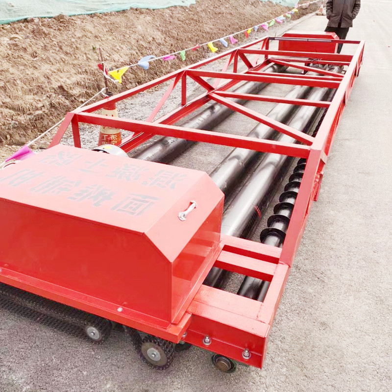 直发工地3-17米三滚轴摊铺机 水泥公路桥面三滚轴 滚轴式混凝土整平机