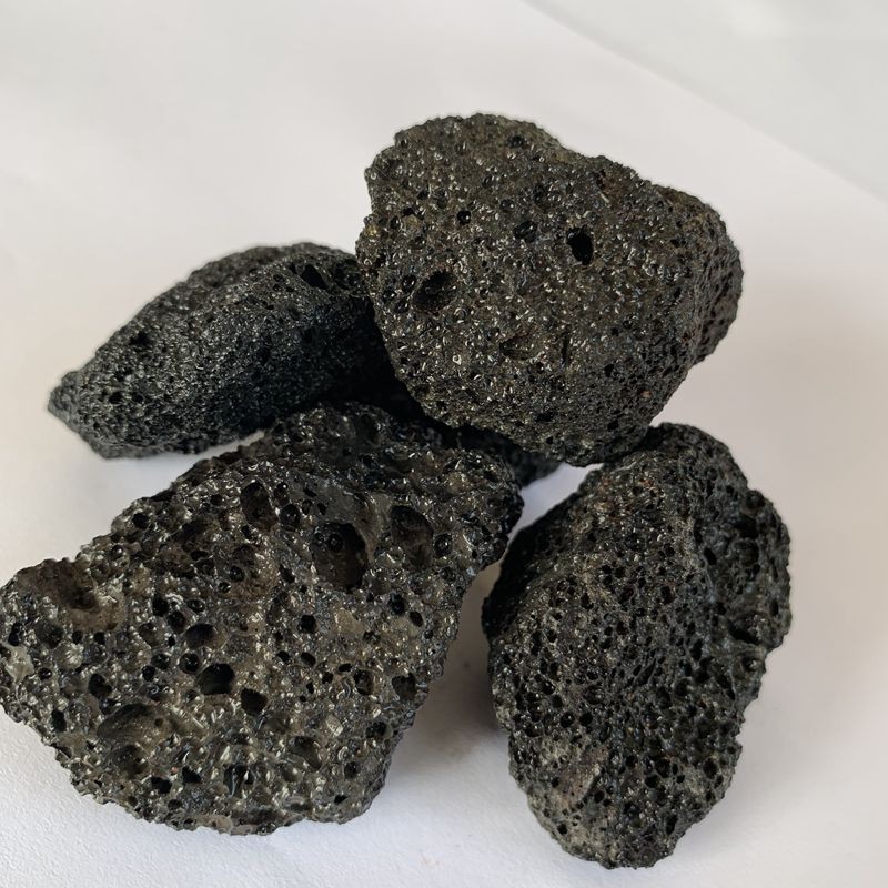 本诺供应红色3-6mm火山石颗粒 水处理滤料黑色火山岩-板岩,文化石