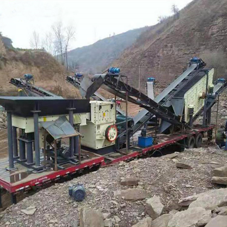 打砂机石头粉碎机行走式矿山尾矿移动破碎站-破碎机|粉碎设备|机械及