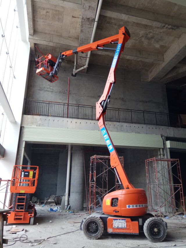 佛山禅城区升降车出租,20米直臂式升降车出租应用于桥梁翻新工程,省工