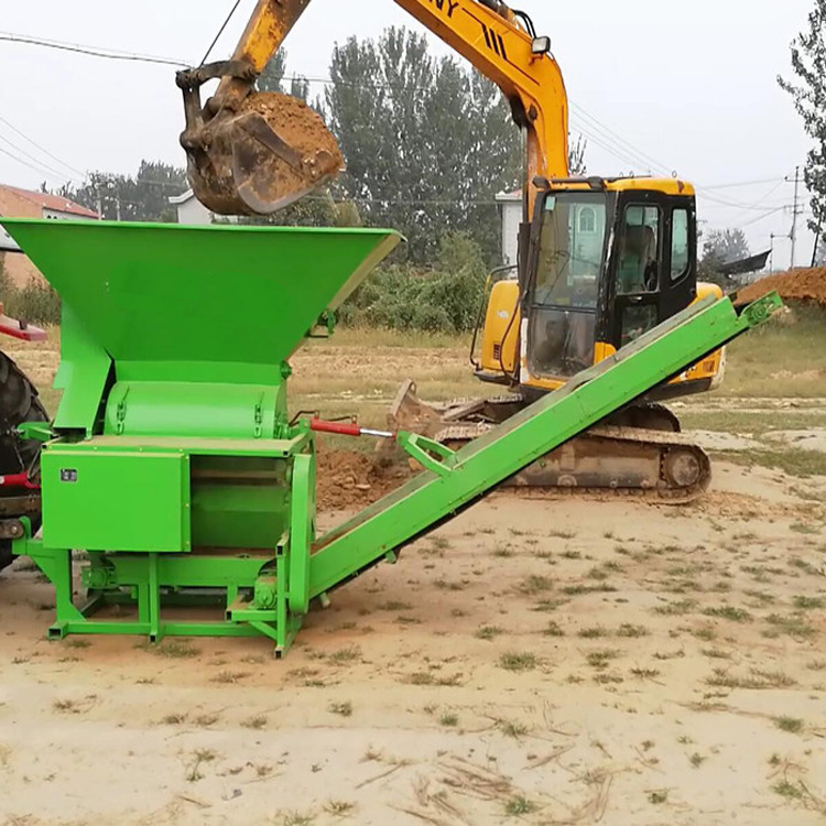 轮胎式粉土机 铲车上料粉土粉土机 55马力以上土壤粉碎机 覆土机