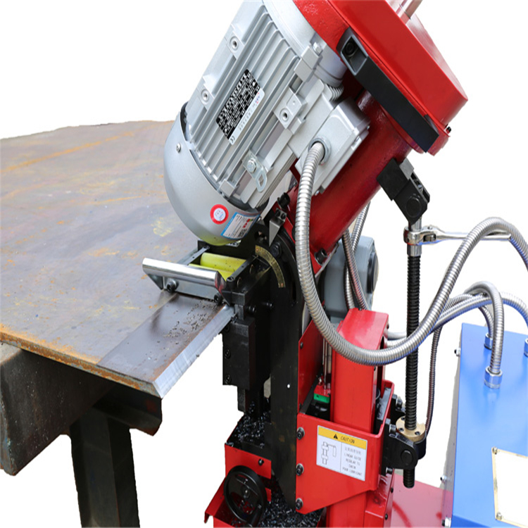 新疆乌鲁木齐小型钢板刨边机 平板坡口机 夹持厚度40mm全自动钢板铣边