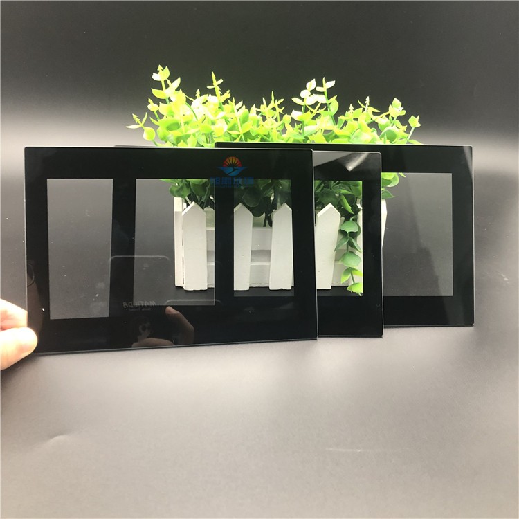 钢化玻璃| 黑色边框丝印钢化玻璃_泰榕_显示器钢化玻璃 广告机玻璃