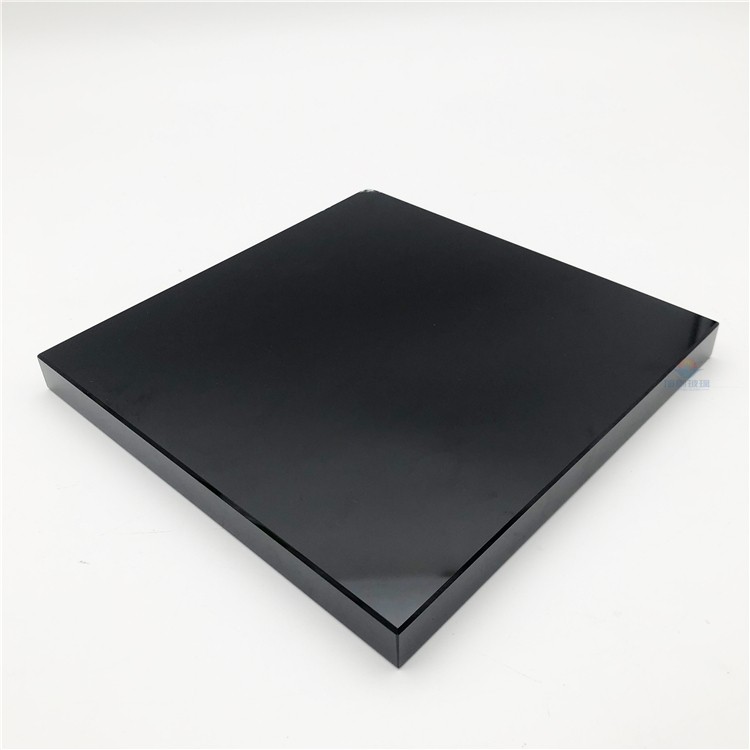 旭鹏推陈出新 19mm纯黑色玻璃 22mm超厚黑玻钢化 时尚潮流超级黑玻