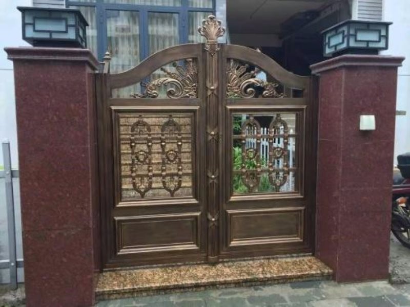 别墅欧式大门河北定兴县铝合金楼梯扶手生产加工