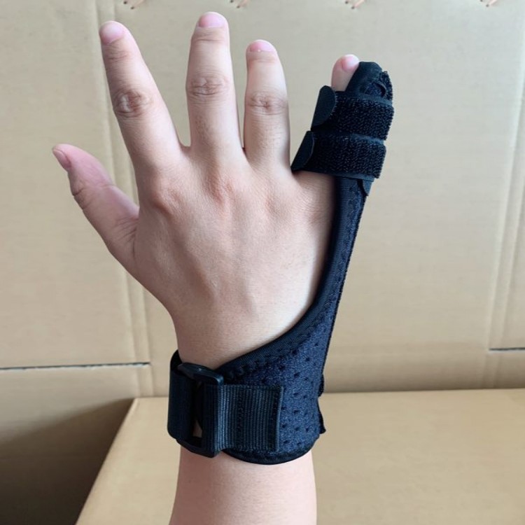 旭康透气手指固定带 手指受伤固定支架 手指固定夹 钢板支撑手指固定