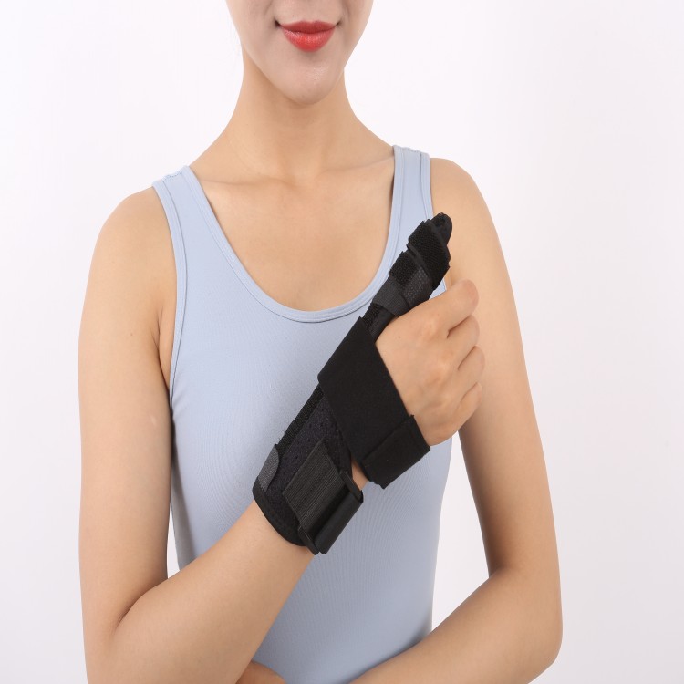 旭康透气手指固定带 手指受伤固定支架 手指固定夹 钢板支撑手指固定