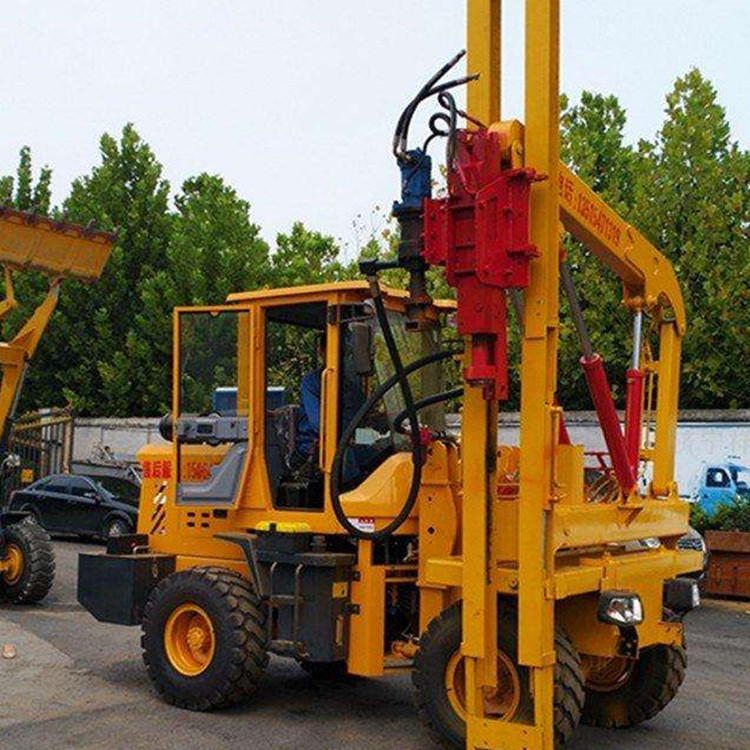 波型护栏打桩机现货热卖旧路改造护栏打桩机量大优惠