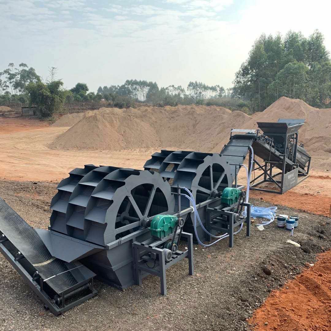 大型洗沙机设备 全自动水洗轮斗式洗砂机 全套移动滚筒式筛洗一体机