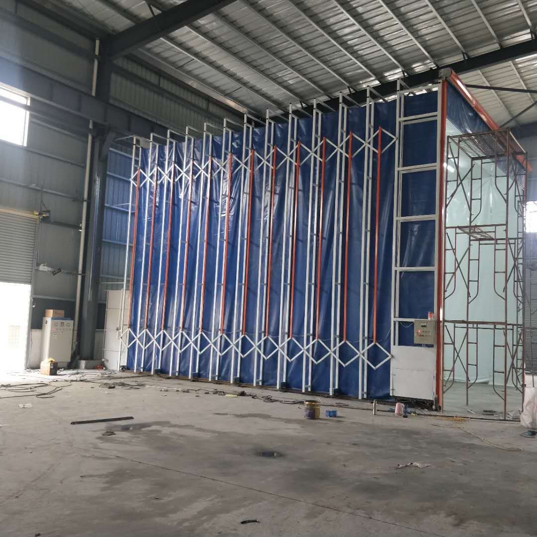 移动伸缩房 厂家定做轨道式伸缩房 移动伸缩喷漆房 -喷涂车间|车间