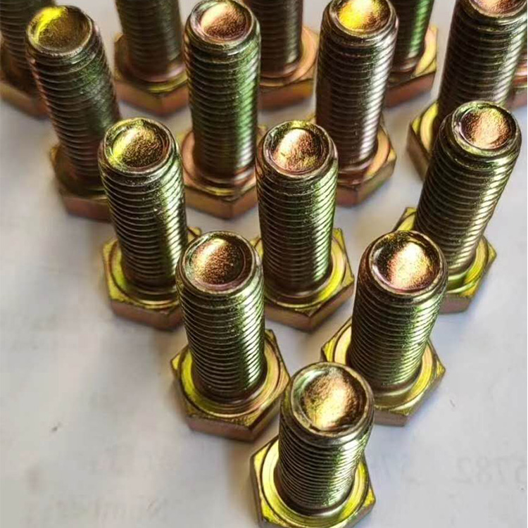 彩锌六角螺丝 镀彩外六角螺丝 镀彩锌螺栓 供应