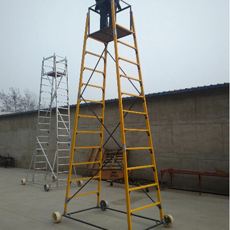 接触网绝缘梯车玻璃钢检修梯车铁路专用绝缘维修梯车可定制