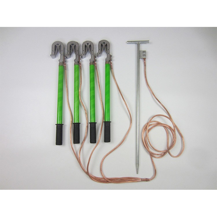 高低压便携式接地线双舌式室内高压短路接地线接地棒厂家供应
