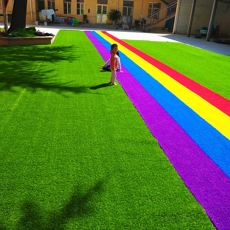工地人工草 装饰草皮 校园人造草坪