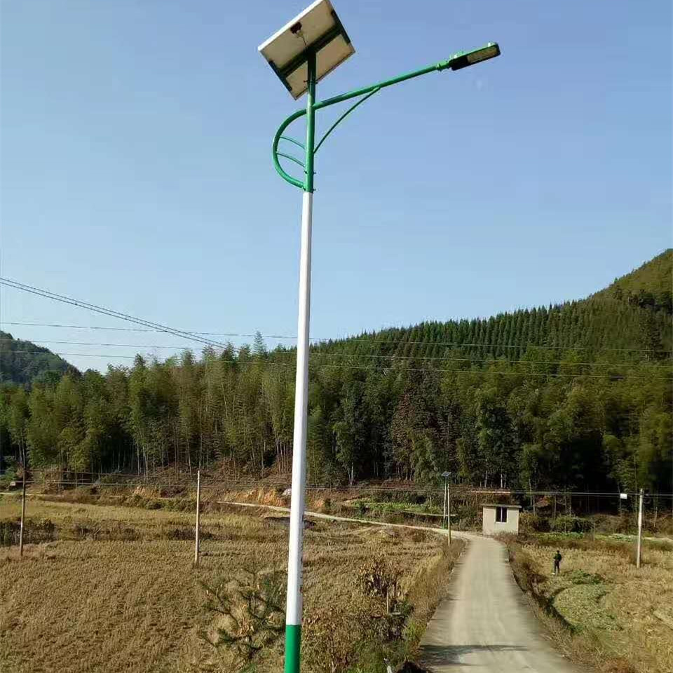 新农村太阳能路灯照片图片