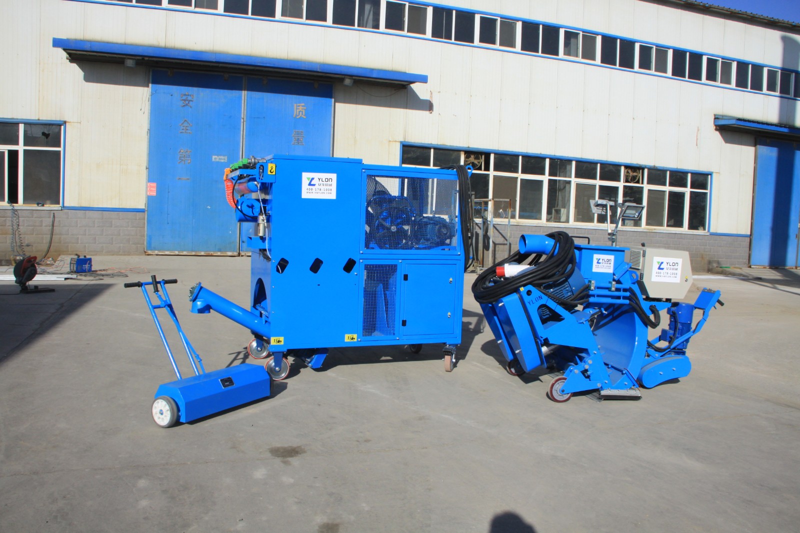 抛丸机 亿龙机械 pw2800db 型水平移动式抛丸机