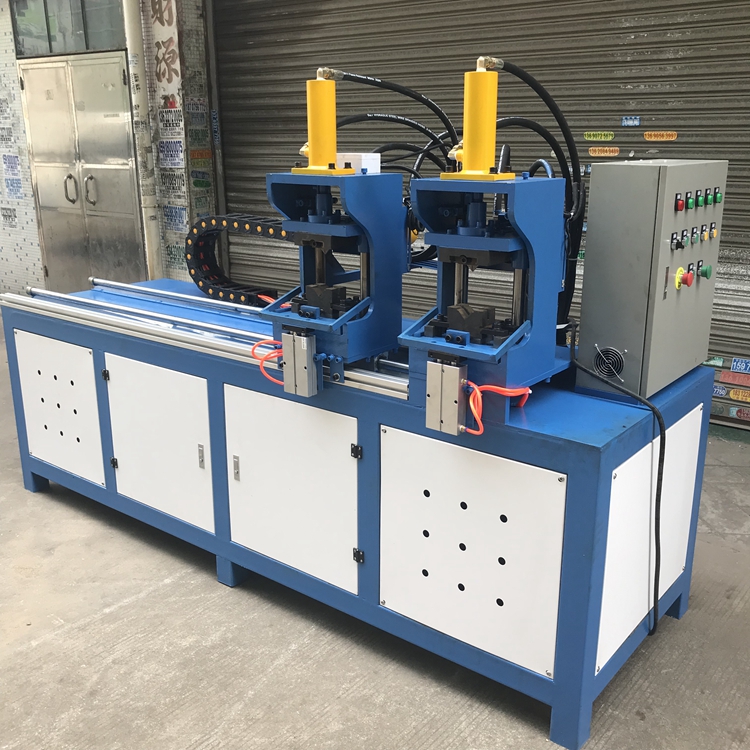 双工位方管切角机 管材餐桌折叠90度直角 方管切角设备冲床