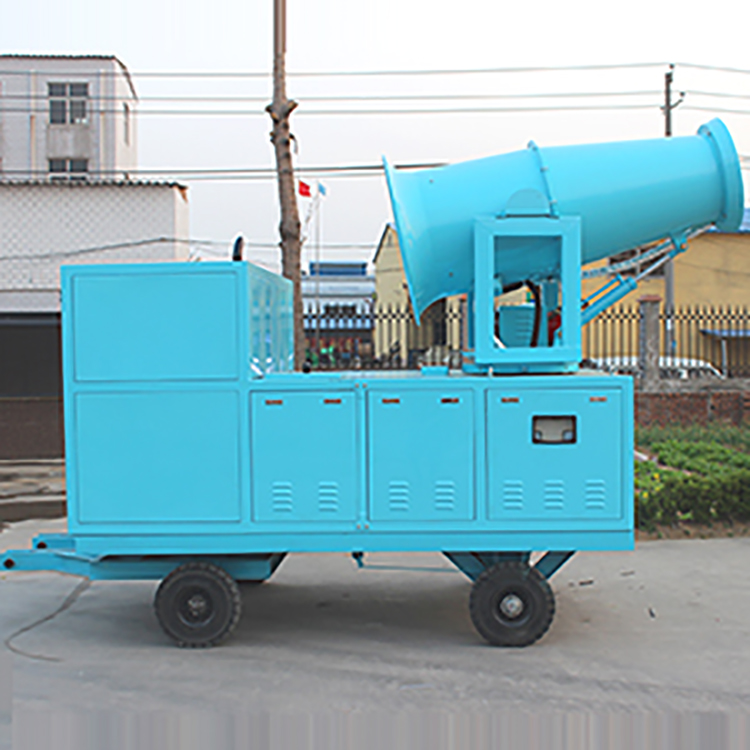 四轮牵引式抑尘雾炮机 港口码头60米高射程风送式降尘雾化器 风量大